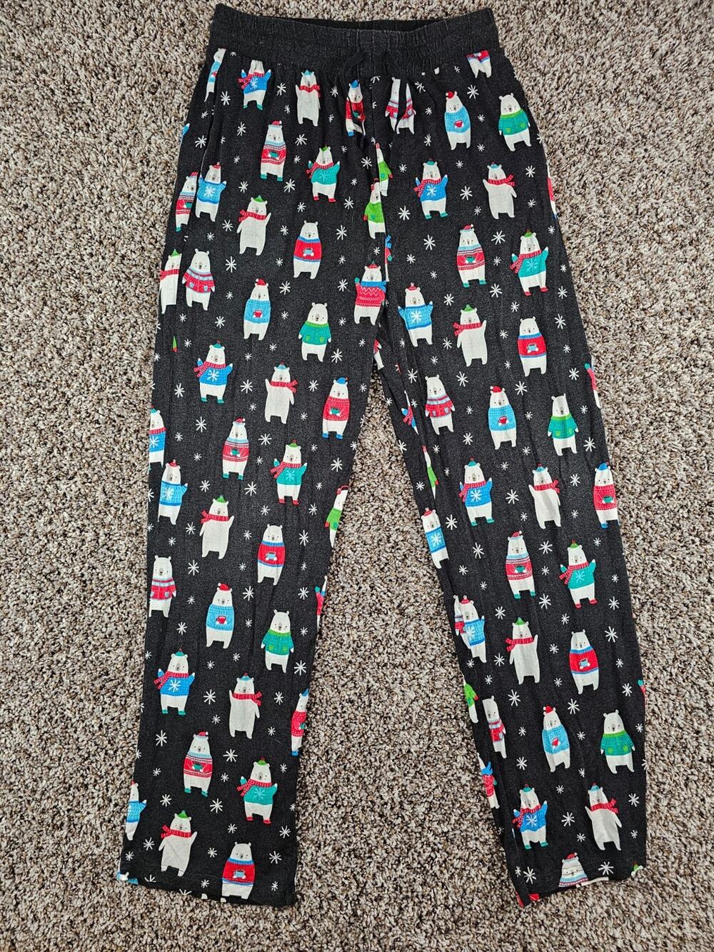 Little Sleepies Polar Bear Pals pajama pants Mens Sz M Winter Christmas